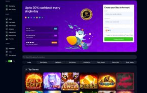 Bets.io's Homepage Casino offers
