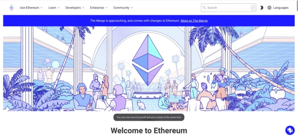 Ethereum website
