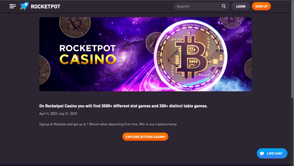 RocketPot offer 3000+ Games